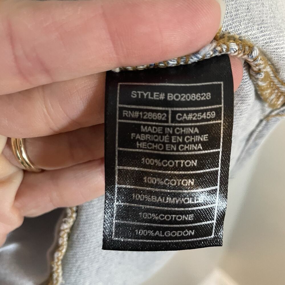 Steve Madden Llara Denim Shirt Dress Women's Small Snap‎ Front Stone Wash NEW - Picture 10 of 11